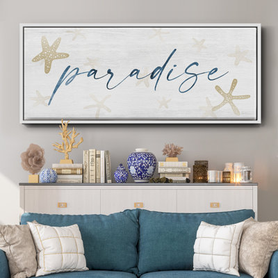 Paradis encadré sur toile