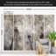 Papier peint floral - Arbre argenté fantaisie-2082952332