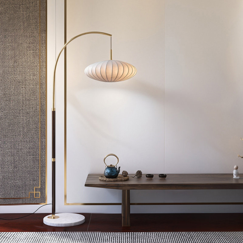 Lampe sur pied de style rétro chinois traditionnel