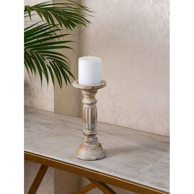 Pilier en bois 15 po, 9", 1, Blanc antique_2