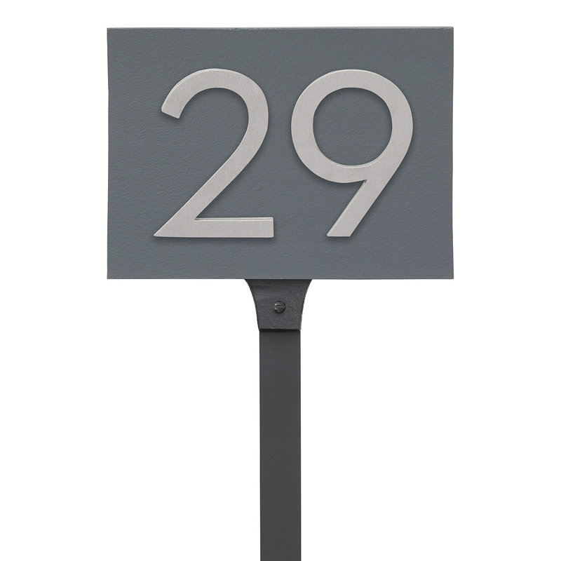 Rectangle pour pelouse, Gris / aluminium brossé, Oui