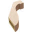 Attelle pour genoux Del Monte Timberthane en cèdre brut, l 3 po x P 10 po x H 14 po, brun clair-88136366