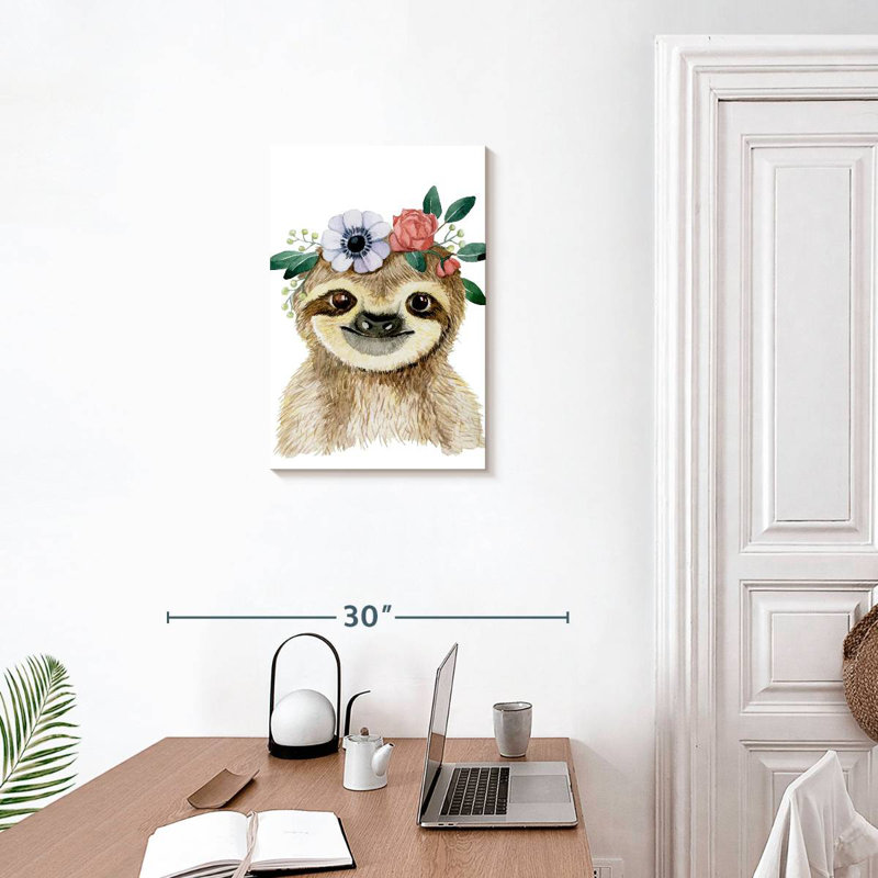 Brampt Cute Sloth, 24" H x 16" W