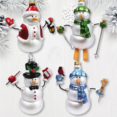 Javlyn 6'' Glass Hanging Figurine Ornament