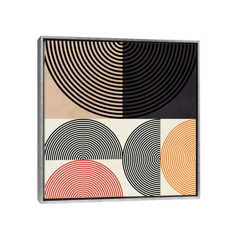«Lines and Shapes II» par Ana Rut Bré - impression d'art graphique, Aucun mat, H 26 po x l 26 po x P 1,5 po
