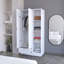 Armoire 2 portes avec compartiment ouvert-625849652