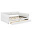 Grand lit tapissier avec options de chargement et de rangement USB intégrées-890040785