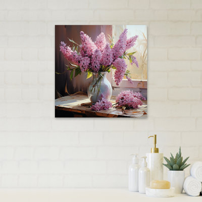 Lilac Blooming Still Life - Toiletries Wall Art