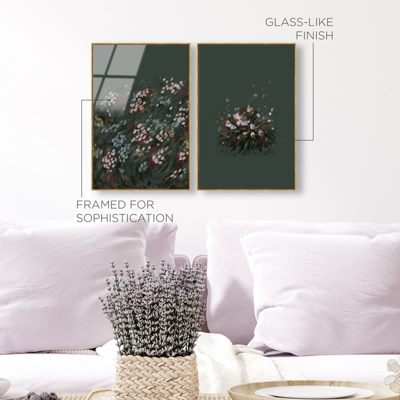 Subtle Universe Set Set by Oliver Gal, 11"H x 16"W, Gold Floater Frame