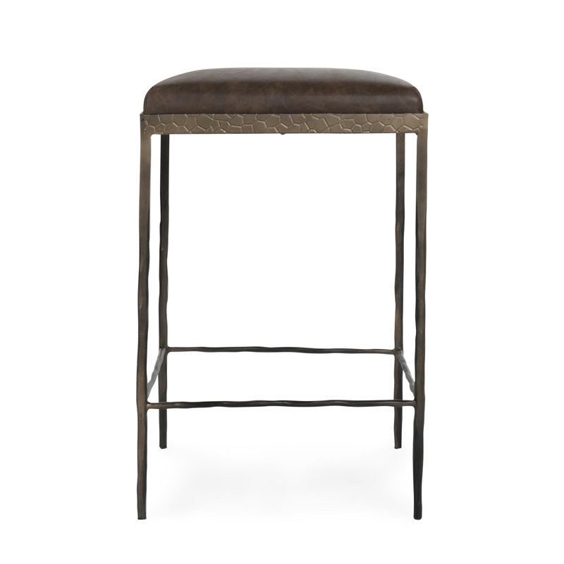 Bose Leather Counter Stool, Cocoa Brown