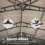 Pavillon de jardin 10 pi x 14 pi - gris Double toit ventilé, rideaux d'intimité. Structure en métal. Filet amovible. Pour le patio extérieur, la cour arrière, la terrasse, la pelouse 10 X 14 pi, les toits pour la ventilation. . . Spacieux de 6 à 8 po. Utilisation