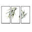 «Minimalistic Eucalyptus Branches», ensemble de 3 impressions sur toile-977240445-977240439