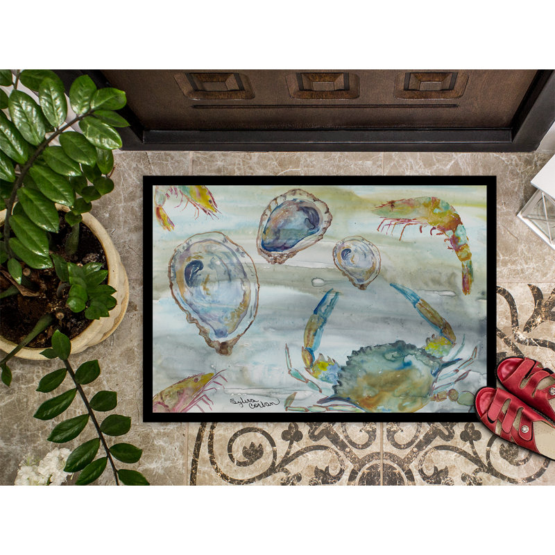 Magdalena Non-Slip Outdoor Doormat, Rectangle 1'5" x 2'2"