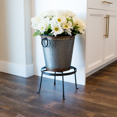 Iron Plant Stand 1 Tier Set of 2