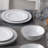 Noritake Whiteridge Platinum 12-Piece Dinnerware Set, Service for 4