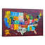 Usa Recycled License Plate Map Vii by Design Turnpike - Print on Canvas-56677954-42154532