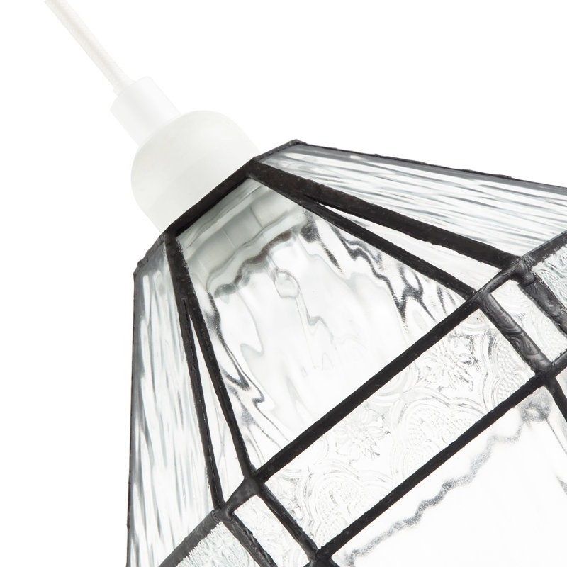 19cm H Glass Novelty Pendant Shade ( No Direct Attachment Method ) in Black