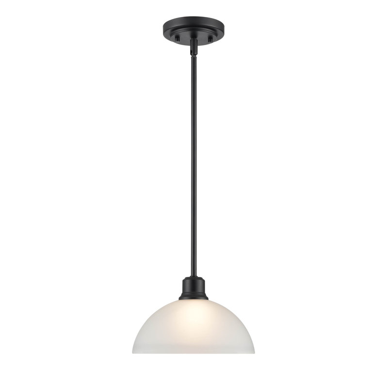 Amberle 1 Light 9.5 In. Pendant, Black