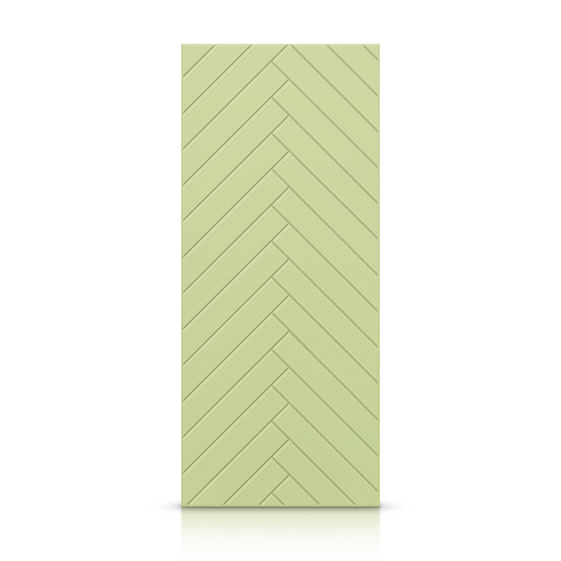 Porte standard à panneaux en bois manufacturé, 42 po x 84 po, Vert sauge