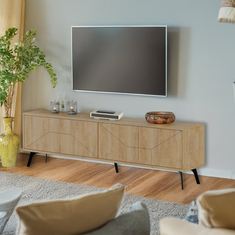 Meuble télé 4 téléviseurs jusqu'à 78 po pour 4 armoires