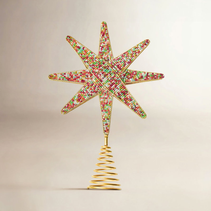 15.5'' Handmade Metal Nativity Tree Topper, Multicolor