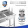 35.8'' L x 21.3'' W Stainless Steel Kitchen Utility Sink