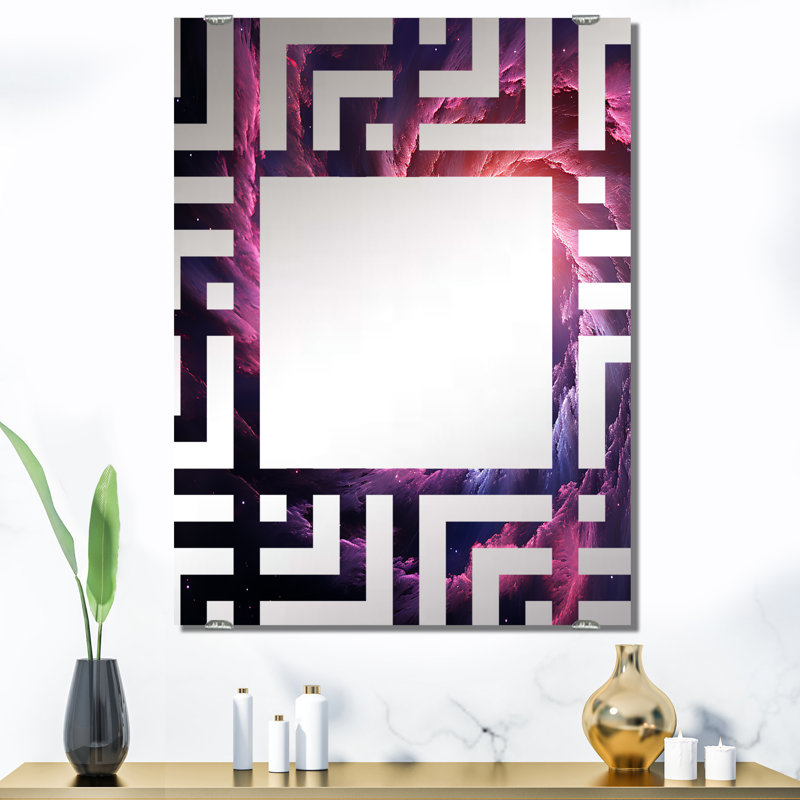 Corradina - Miroir mural à spirales abstraites MIR138001, 40 po x 30 po