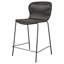 Chaise de comptoir brune en faux rotin (ensemble de 2)-2054546357