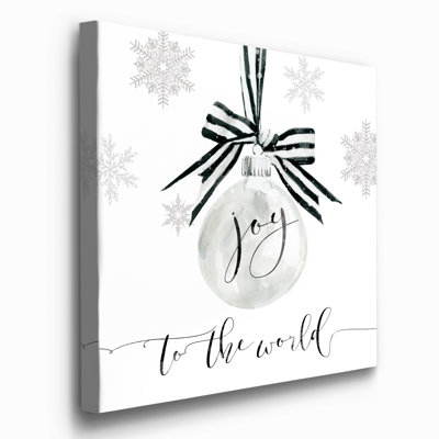 Joy Ornament - reproduction d'art textuel sur toile tendue