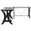 Bureau d'ordinateur en L Henley Cappuccino
