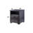 Antique Black Finish End Table
