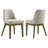 Lou Upholstered Side Chair Light Tan