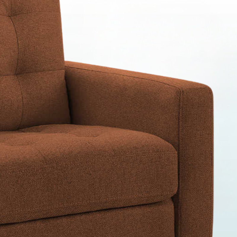Martini Rust Fabric Upholstered Chair