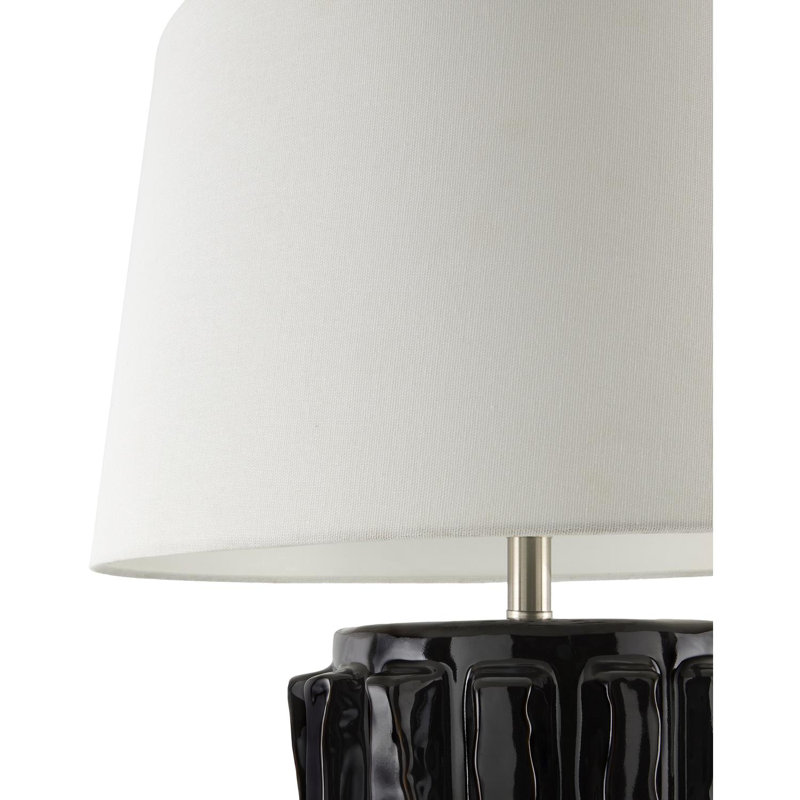 Lampe de table Waelyn, Noir, noir, noir, noir