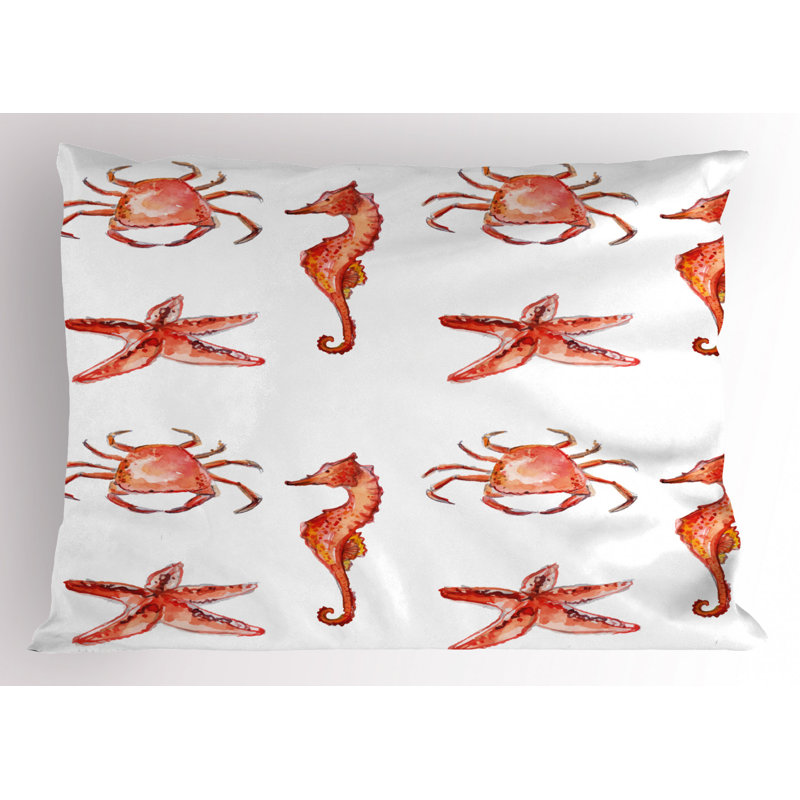 Starfish Polyester Sham Set, King