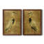 «Gold Crane at Dusk I», ensemble de reproductions d'art sur toile encadrées-1671585470-1671585471