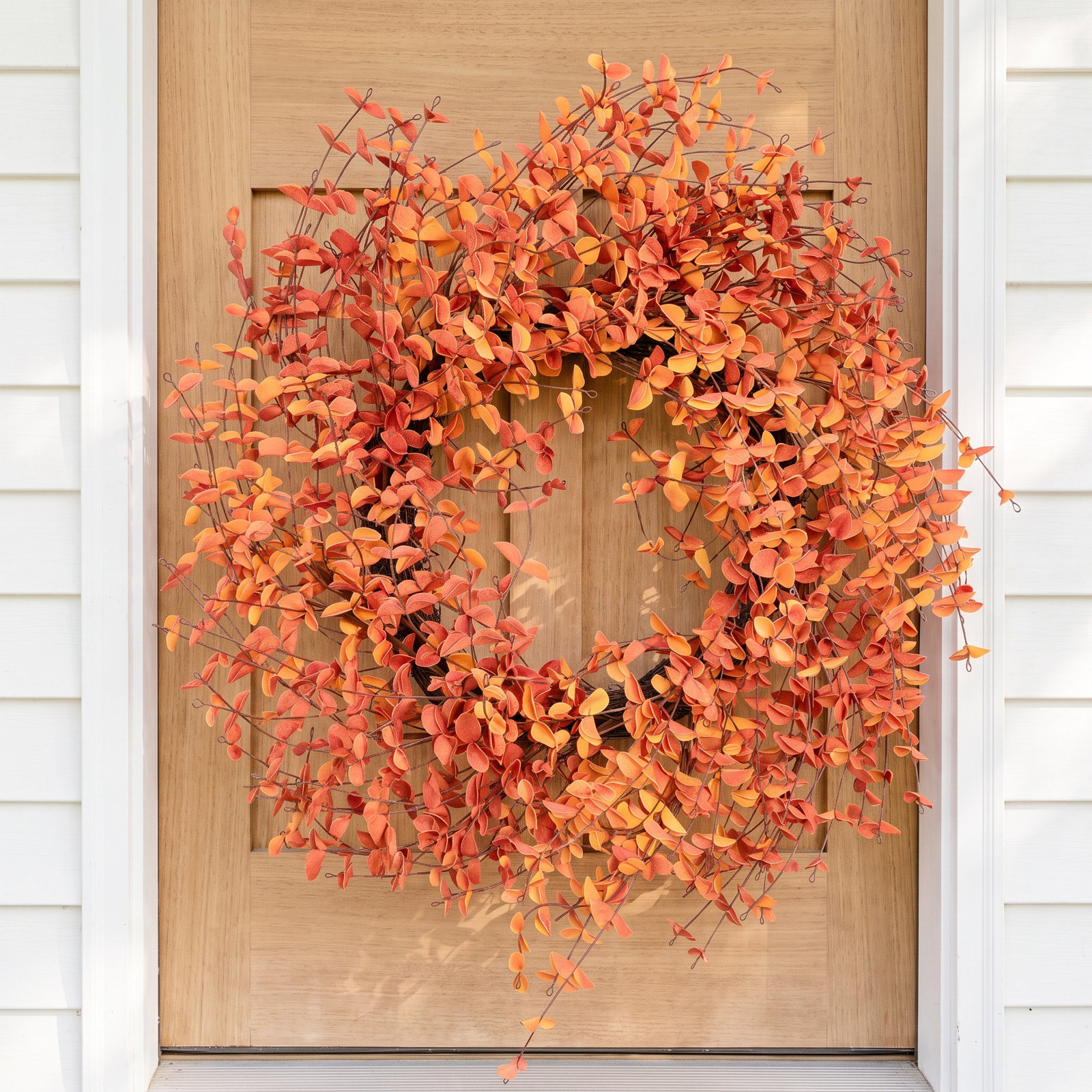 24" Handcrafted Eucalyptus Thanksgiving Wreath