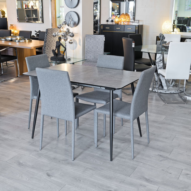 Abbottstown 4 - Person Drop Leaf Dining Set, Grey