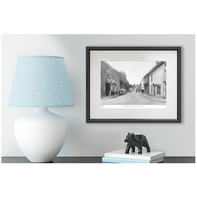 Baldock, Church Street 1925 by Francis Frith - Single Picture Frame Print, 40cm H x 50cm W x 2.3cm D
