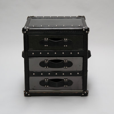 Hopp 52cm W Metal Bedside Table