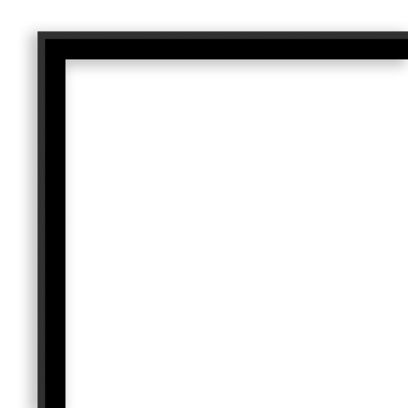 Incline Black Framed Magnetic Board - Magnet Board, Organization Board, 25" H x 37" W