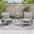 Light Gray Frame/Light Gray Polyester Cushion