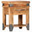 Solid Wood End Table with Storage