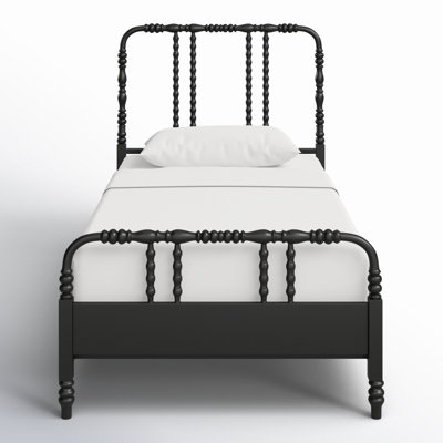 Iron Twin Bed with Spindle Headboard
