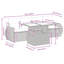 55cm Wide Patio Sofa with Cushions