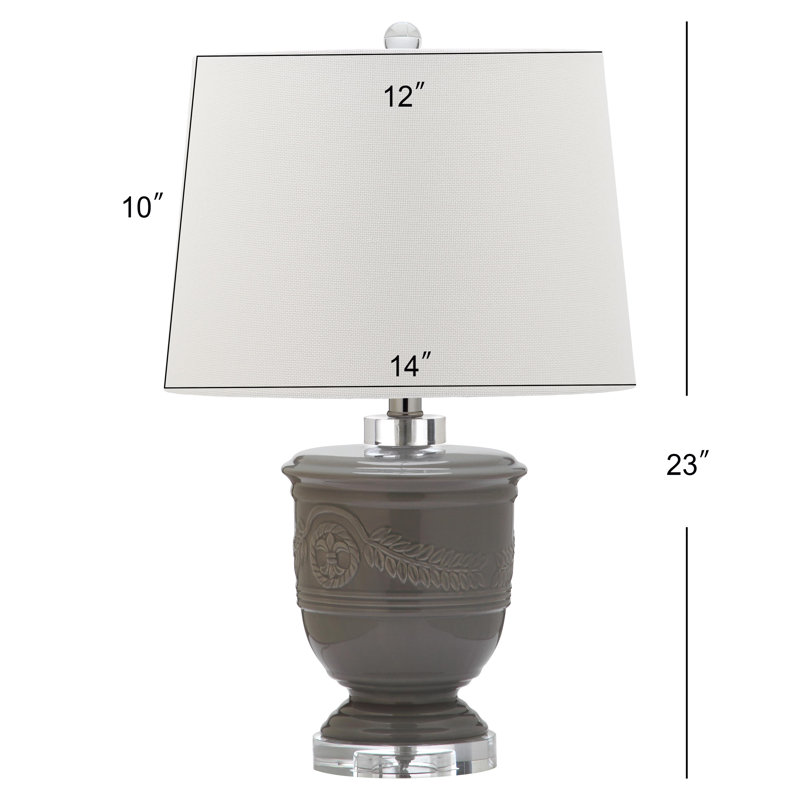 Baisden Ceramic Table Lamp, Gray