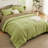 Bedsure Twin Comforter Set - 5 Pieces Light Olive Green Twin Bedding Set for All Seasons, Boho Contrasting Design Bed in a Bag with Comforter, Sheets, Pillowcase & Sham-105522614-105522624