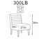 Modern Armless Slipper Chair, Tufted Fabric Upholstery, Wood Legs & Elegant Decor Back - Comfy Accent Lounge Chair for Vanity, Living Room or Bedroom