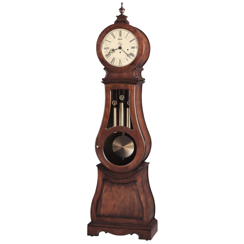 Arendal 89.75" H Solid Wood Grandfather Clock