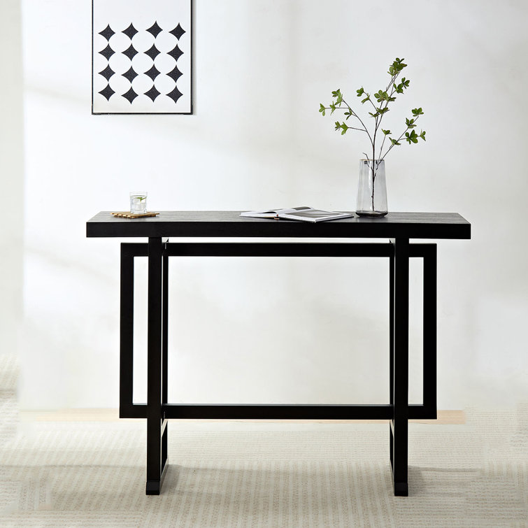 Rectangular 59.05'' L x 16.92'' W Bar Table, Extra Long Entryway Table, Kitchen Dining Table
